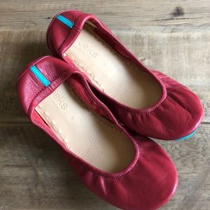 Cardinal Red Tieks size 9